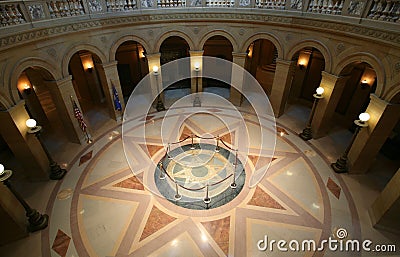 Center of St. Paul capitol building Stock Photo