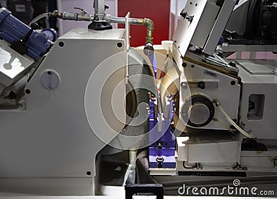 Centerless grinding machine Stock Photo