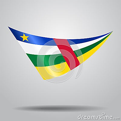 Central African Republic flag background. Vector illustration. Vector Illustration