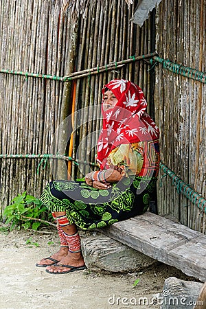 Central America, Panama, traditional Kuna people Editorial Stock Photo