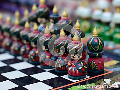Handmade souvenirs from Central Asia,Bukhara, Uzbekistan, Silk Route Stock Photo