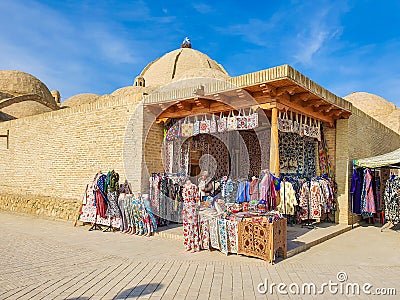 Central Asia. Uzbekistan, Bukhara city Ancient architecture Editorial Stock Photo