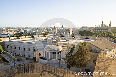 THe central bank of Malta building in Valletta Editorial Stock Photo