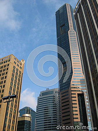 Central Business District (cbd) At Raffles Place Stock Photo