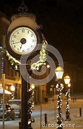 Central City Clock Stock Photo