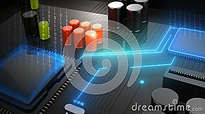 Central Computer Processor CPU concept Stock Photo