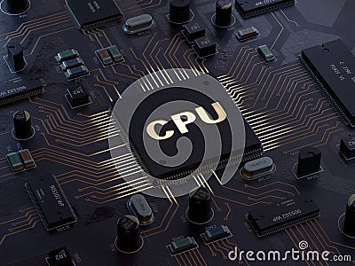Central Computer Processors CPU concept Stock Photo