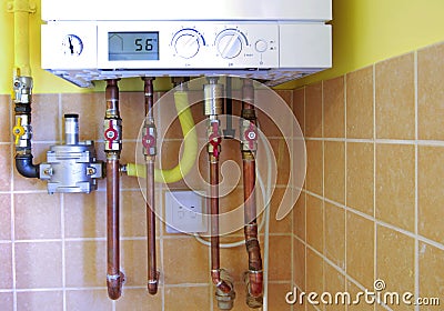 Central heating Stock Photo