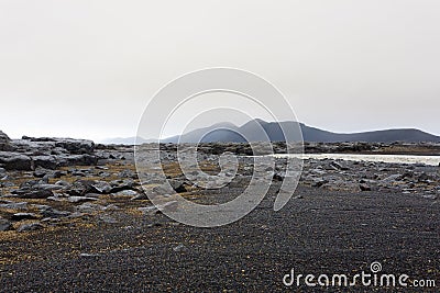 Central Iceland landscape along the road to Askja Stock Photo