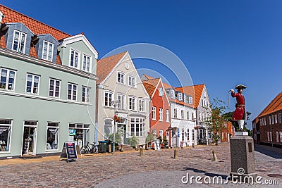 Central Kagmanden square in historic town Tonder Editorial Stock Photo