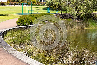 The Central lakes at Dalyellup, WesternAustralia in spring. Stock Photo