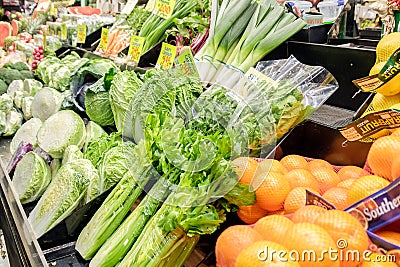 Central Market in Adelaide, South Australia Editorial Stock Photo