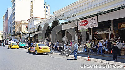 Central Market Athens Editorial Stock Photo