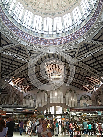 Central market valencia shopping food bying Editorial Stock Photo