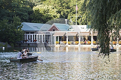 Central Park Boathouse Editorial Stock Photo
