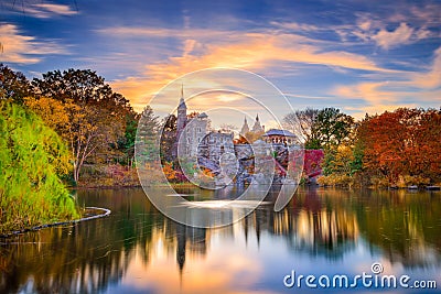 Central Park Castle Stock Photo