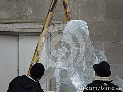 Central Park Conservancy Ice Festival 2017 9 Editorial Stock Photo