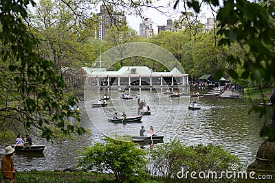 Central Park in Spring Editorial Stock Photo