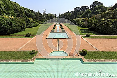 The Central Parterre at Serralves in Porto Stock Photo