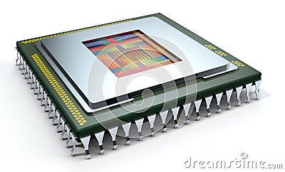 Central processing unit, cpu Stock Photo