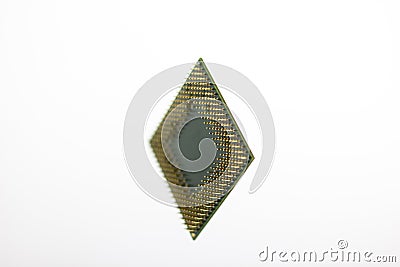 Central processor. CPU is a heart of most electronic circuits that centralized all commands and processed them simultaneously. Ele Stock Photo