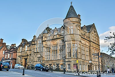 Central Public Library in Stirling, Scotland Editorial Stock Photo