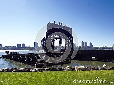 Central Railroad 69th Street Transfer Bridge Editorial Stock Photo