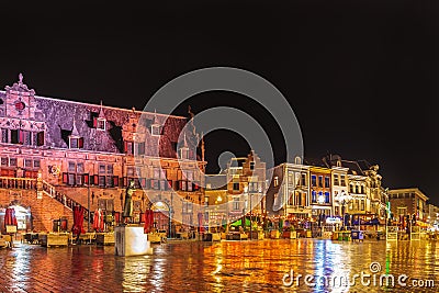 The central square in the Dutch city of Nijmegen Editorial Stock Photo