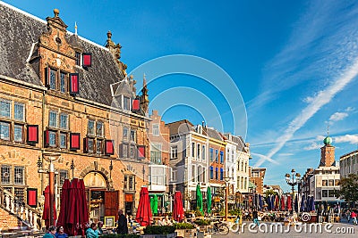 The central square in the Dutch city of Nijmegen Editorial Stock Photo