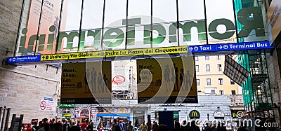 The Central Station in Rome - Termini Editorial Stock Photo