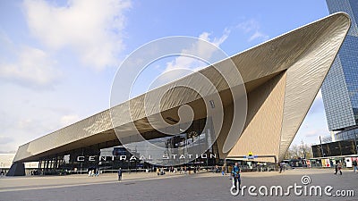 Central Station Rotterdam Editorial Stock Photo