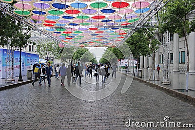 The central street Editorial Stock Photo