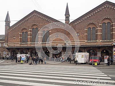 Central Train Station Copenhagen, Denmark Editorial Stock Photo