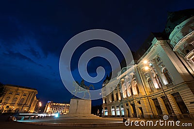 The Central University Library, Bucharest Editorial Stock Photo