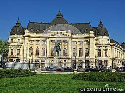 The Central University Library of Bucharest Editorial Stock Photo