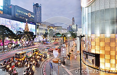 Central World shopping mall Editorial Stock Photo