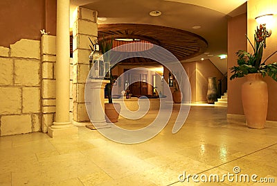 Centre of beautiful large wellness club Stock Photo