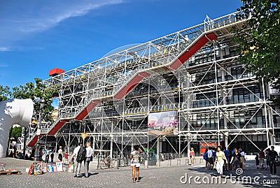 Centre de Pompidou Editorial Stock Photo