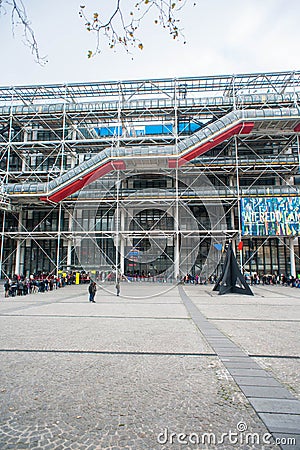 Centre Georges Pompidou Editorial Stock Photo