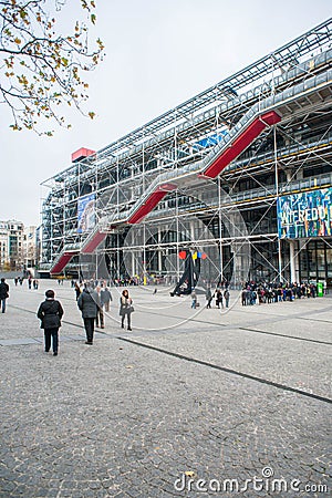 Centre Georges Pompidou Editorial Stock Photo