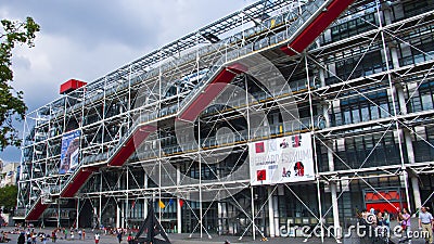 Centre Georges Pompidou, Paris, France. Editorial Stock Photo