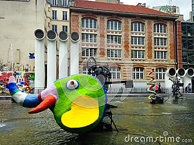 Centre Georges Pompidou Paris Editorial Stock Photo