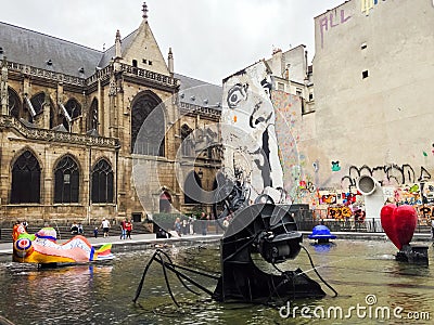 Centre Georges Pompidou Paris Editorial Stock Photo