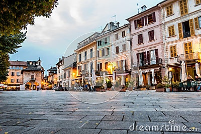 Centre of Orta San Giulio, Italy Editorial Stock Photo