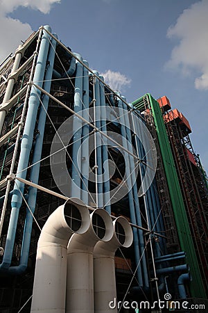 Centre Pompidou in Paris Editorial Stock Photo