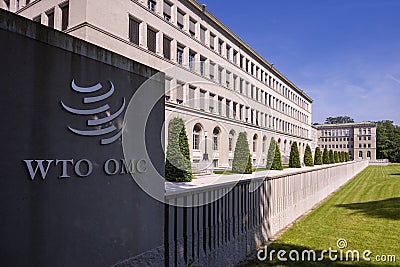 Geneva, Switzerland, The World Trade Organization Editorial Stock Photo