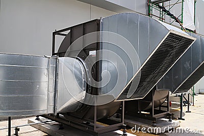 Centrifugal Air Blower Industrial Type Stock Photo