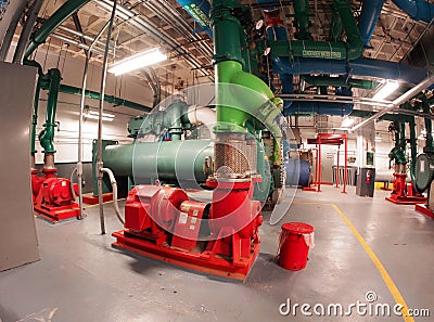 Centrifugal Chillers Stock Photo