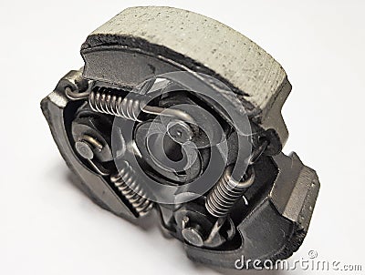 Centrifugal clutch assembly for moped motorcycle Stock Photo