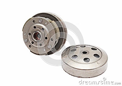 Variomatic centrifugal transmission clutch and bell Stock Photo